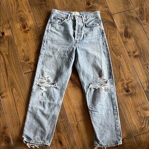 Agolde Light Blue Distressed Women’s Jeans
